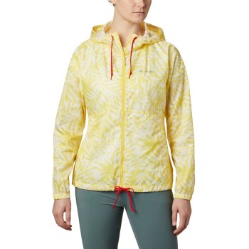 Columbia Flash Forward Printed Windbreaker, Chamarras Amarillos Para Mujer | 129340-ITN